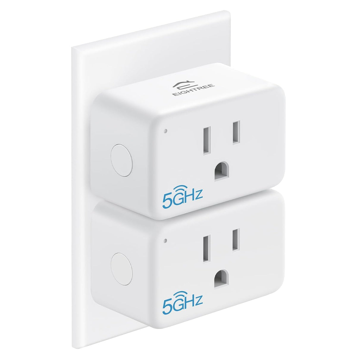 EIGHTREE 5GHz Smart WiFi Plug Compatible with Alexa & Google Home, 2 Pack