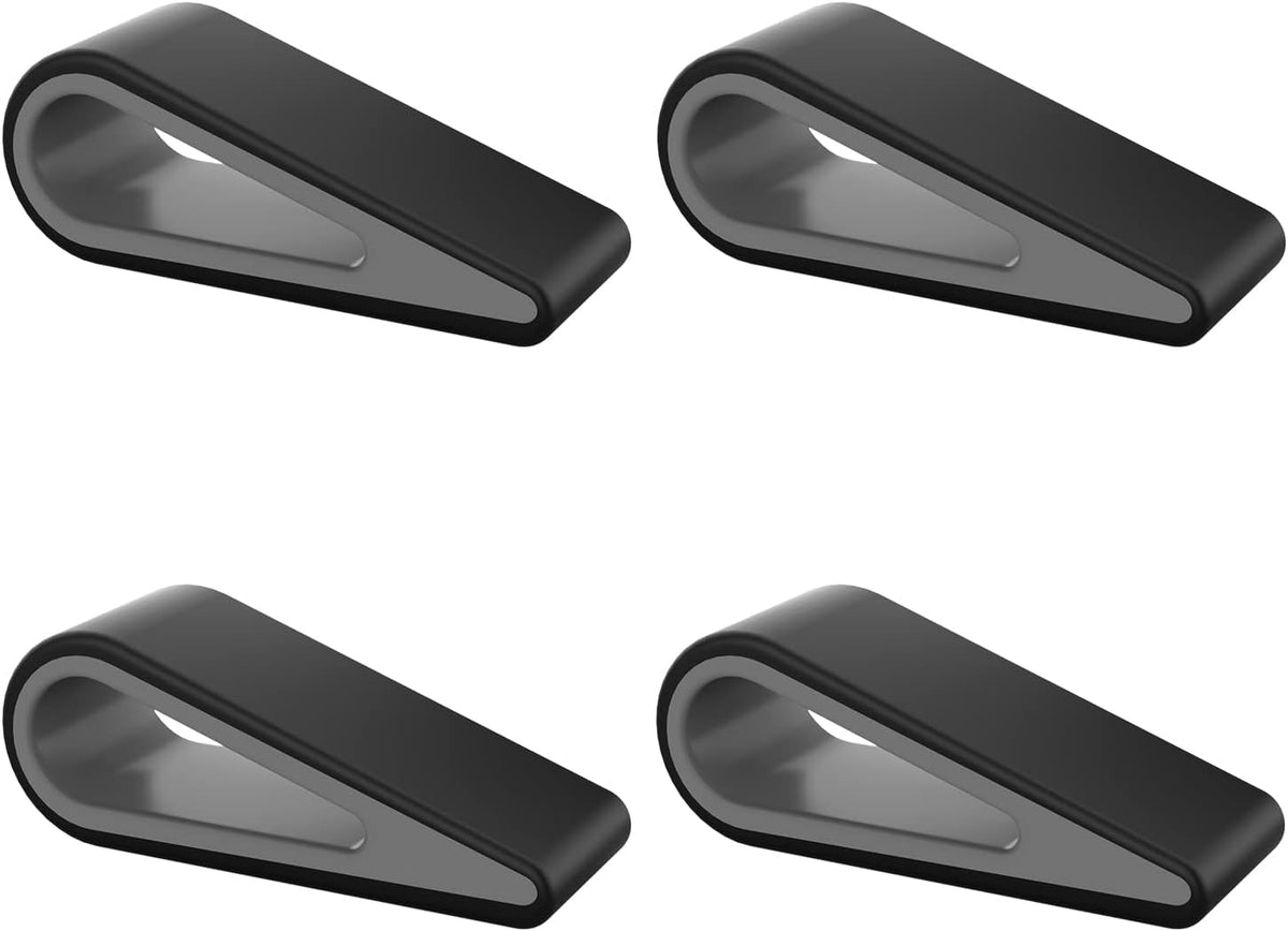 MoKo Universal Laptop/Computer Keyboard Stands,[4 Pack] Anti-Slip Silicone Tilting Wedge Riser Stable Kickstand,Ultra Compact Ventilated Tablet Stand Portable Elevation Feet for Notebook Keyboard-Gray