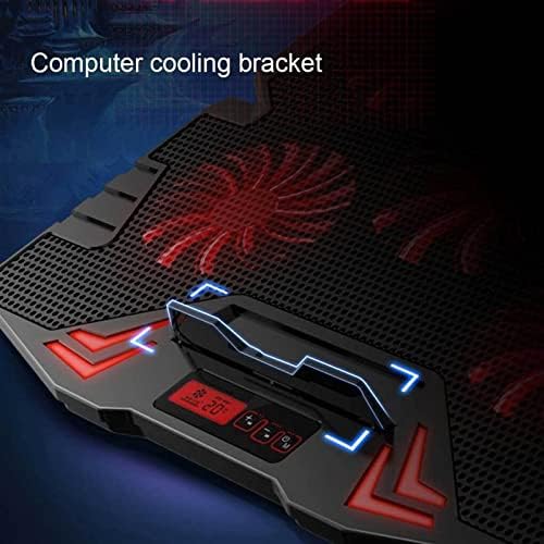 Gaming Laptop Cooler Tablet Notebook Cooling Pad Silent Fans Modes Home Office Display Screen Powerful Cool Stand Holder (Color : B)