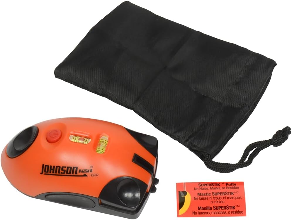 Johnson Level & Tool 9250 Laser Mouse, 30' Interior Range, Orange, 1 Laser Mouse