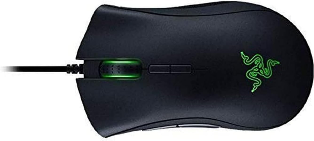 Razer DeathAdder Elite Gaming Mouse: 16,000 DPI Optical Sensor - Chroma RGB Lighting - 7 Programmable Buttons - Mechanical Switches - Rubber Side Grips - Matte Black