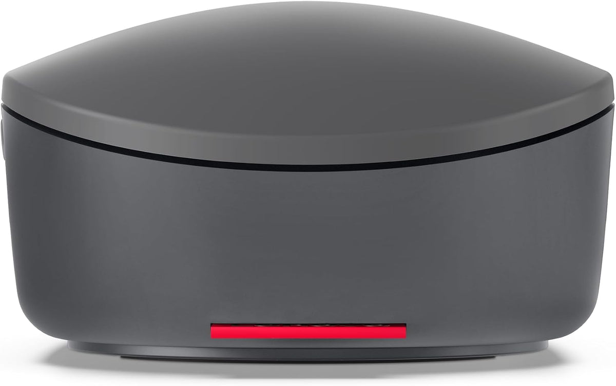 Lenovo Go USB-C Essential Wireless Mouse, 2.4 GHz Nano USB-C Receiver, Adjustable DPI, Rechargeable Battery, Ambidextrous, GY51C21210, Grey