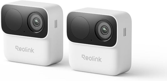 REOLINK Argus MagiCam Security Cameras Wireless Outdoor 1080p, 2 Pack | IR Night Vision, 2.4/5GHz WiFi, AI Detection, Magnetic Mount, No Subscription, IP67, 9-Month Battery Life, Indoor or Outdoor