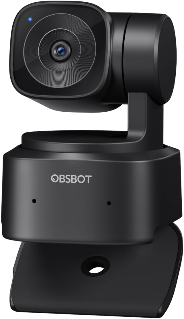 OBSBOT Tiny SE 1080P 100FPS Webcam for PC, AI Tracking PTZ Streaming Camera | 1/2.8" Sensor, Gesture Control, Dual ISO, Staggered HDR, Web Camera for Desktop Computer, Laptop, Meeting, Video Calls, etc.