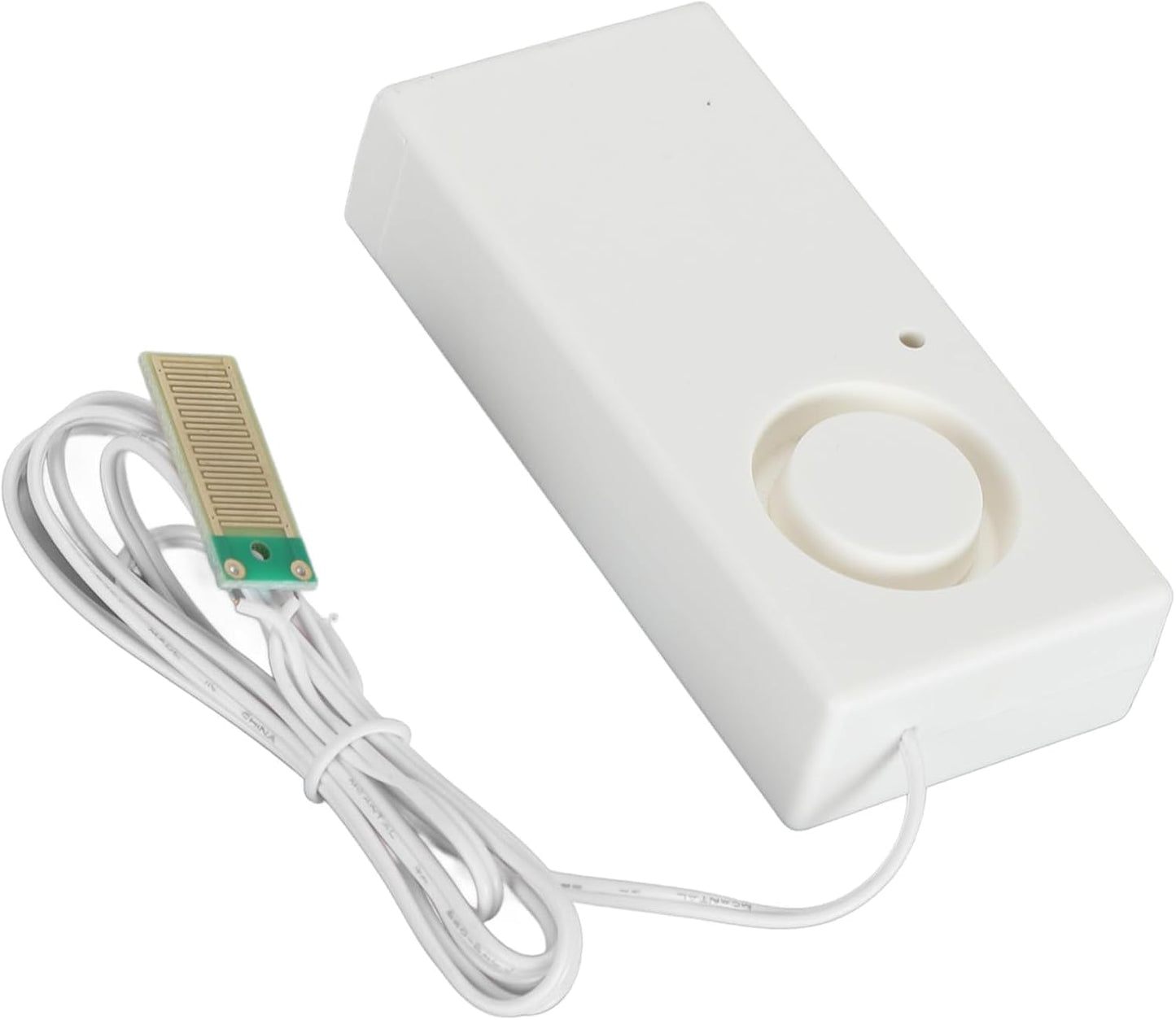 Water Leak Alarm Sensor, High Sensitivity 120dB Loud Audible Alert Overflow Detector for Home Kitchen Fish Tank Pool ABS Material