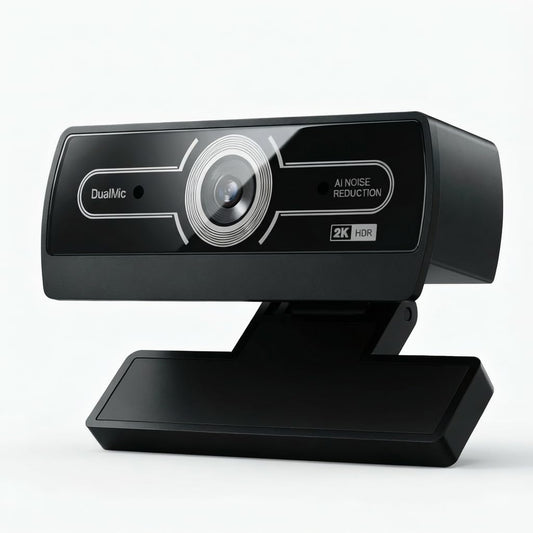 2K Webcam with Microphone, 1440P QHD Web Cam for Desktop Computer, Plug and Play USB Computer Camera for Laptop/PC, Streaming Web Camera with Auto Light Correction for Zoom/Teams/Skype, Mac/Windows