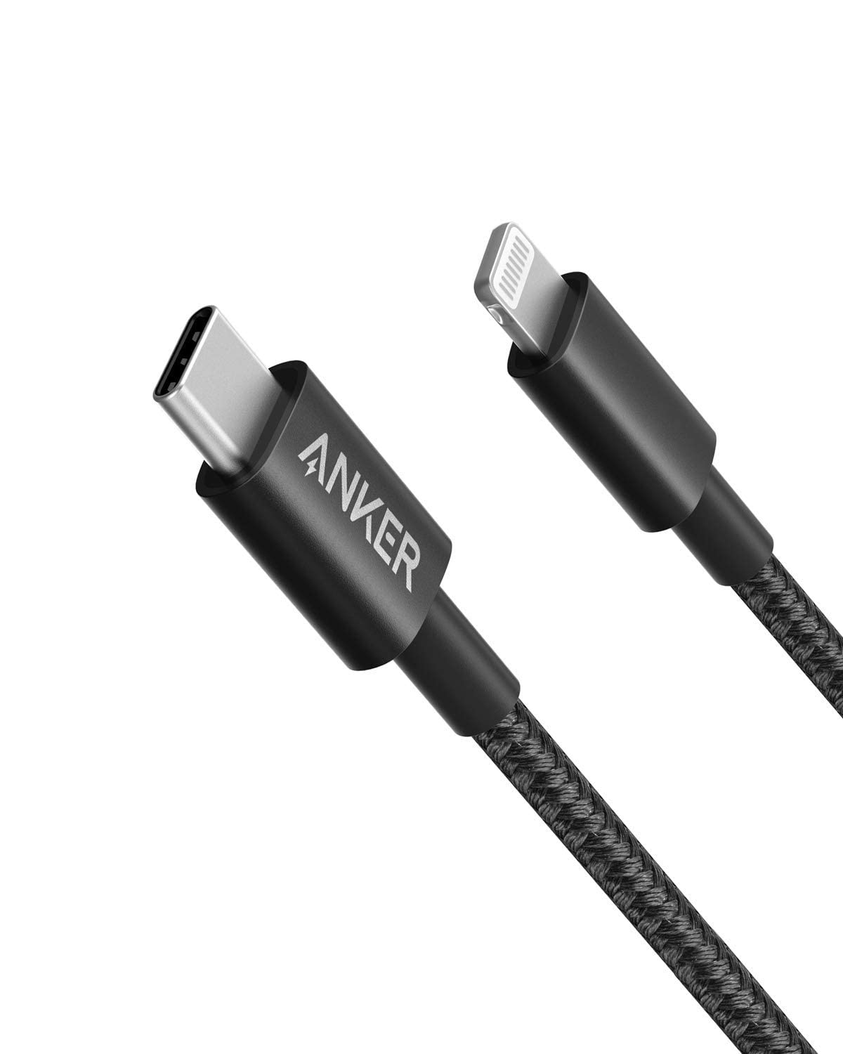 Anker New Nylon USB C to Lightning Cable, MFi-Certified Cord (6 ft, Black) | For iPhone 14 Series and More