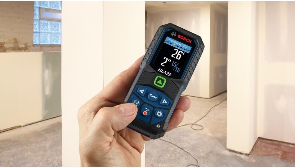 BOSCH GLM165-25G Blaze™ Green-Beam 165 Ft. Laser Measure, Laser Distance Measuring Tool