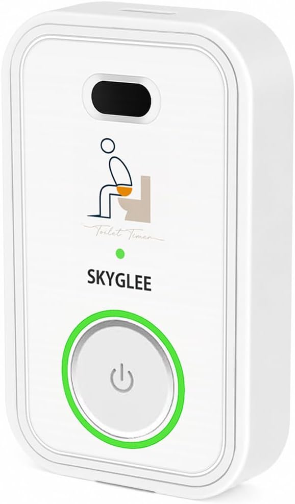 Automatic Toilet Timer with Motion Sensor, 5/10/15/20 min Reminder Alarm