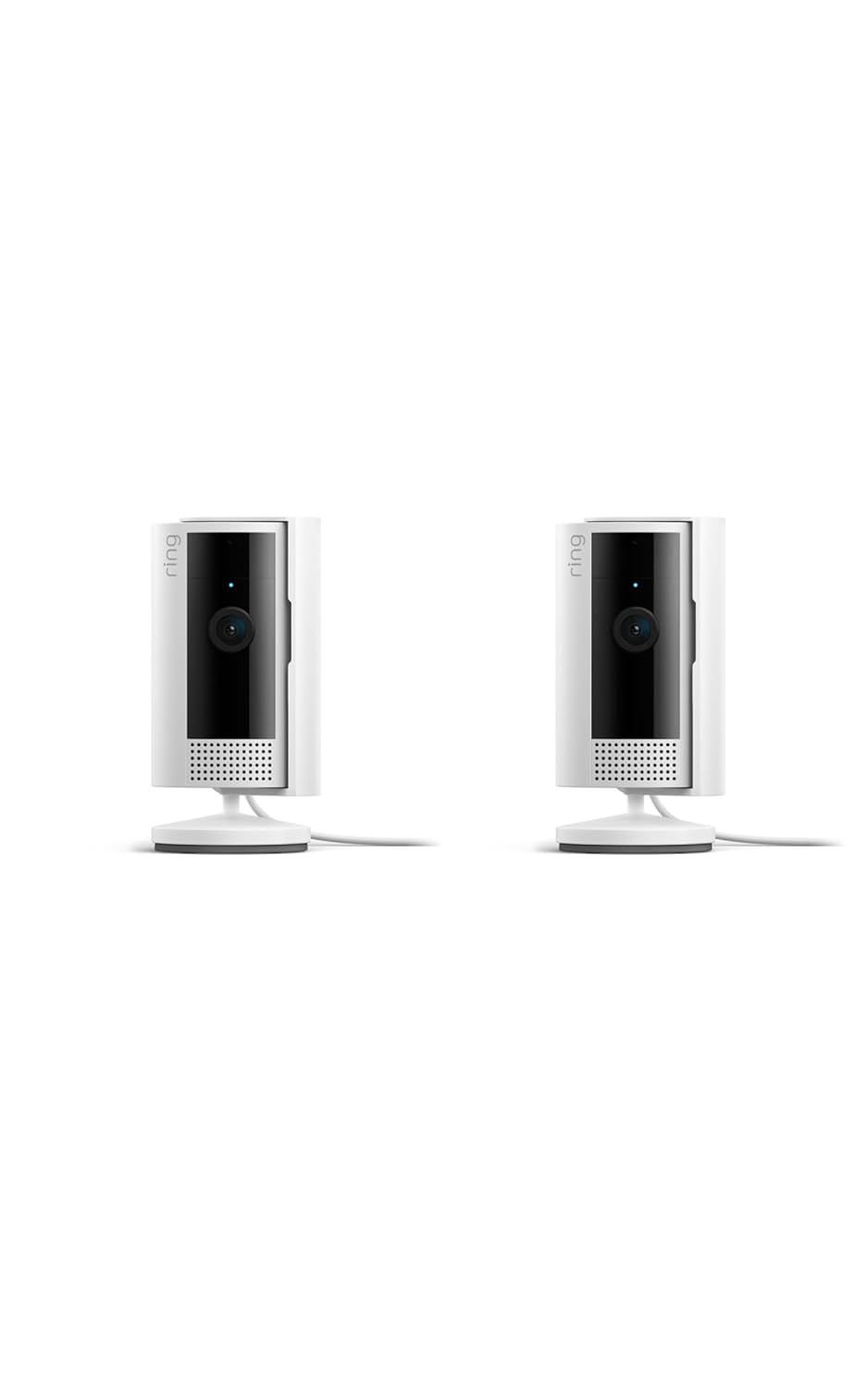 Ring Indoor Cam, Home or business security in 1080p HD video, 2-pack, White