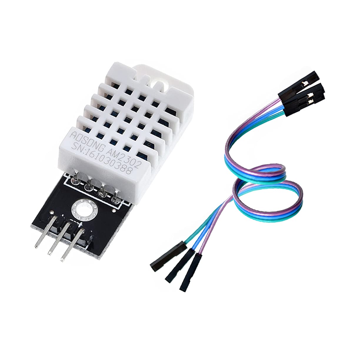 HiLetgo 2pcs DHT22/AM2302 Digital Temperature and Humidity Sensor Module Temperature Humidity Monitor Sensor Replace SHT11 SHT15 for Arduino Electronic Practice DIY