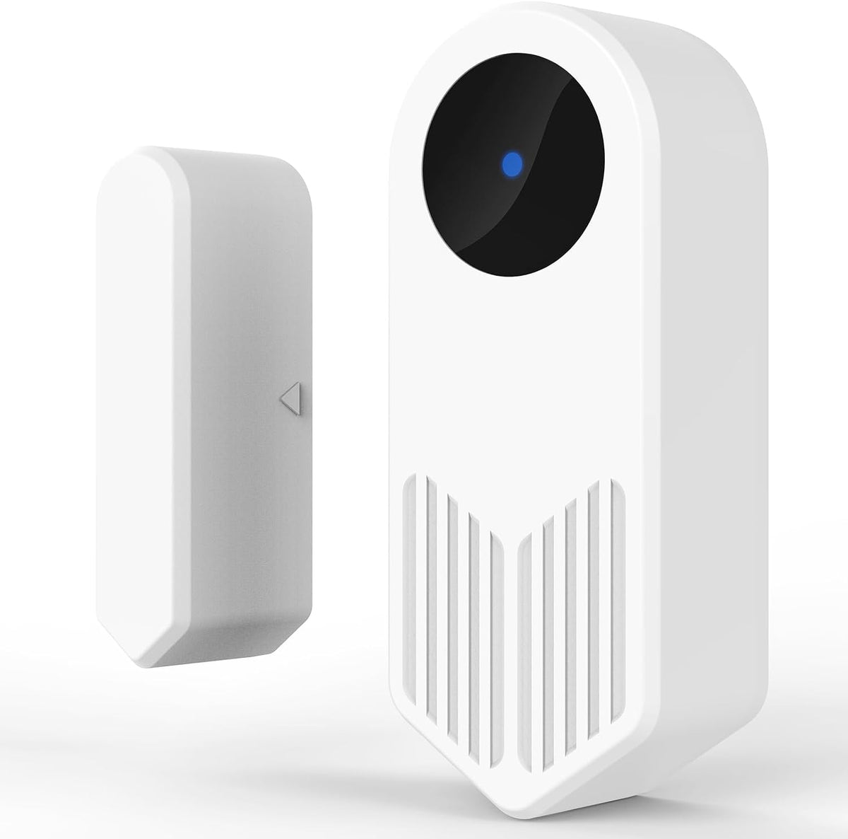 UHPPOTE 2.4GHz WiFi Wireless Smart Door Contact Sensor Window Open Detector | Tuya App Notification, No Hub Required, Compatible with Alexa Google Assistant (1 Pack)