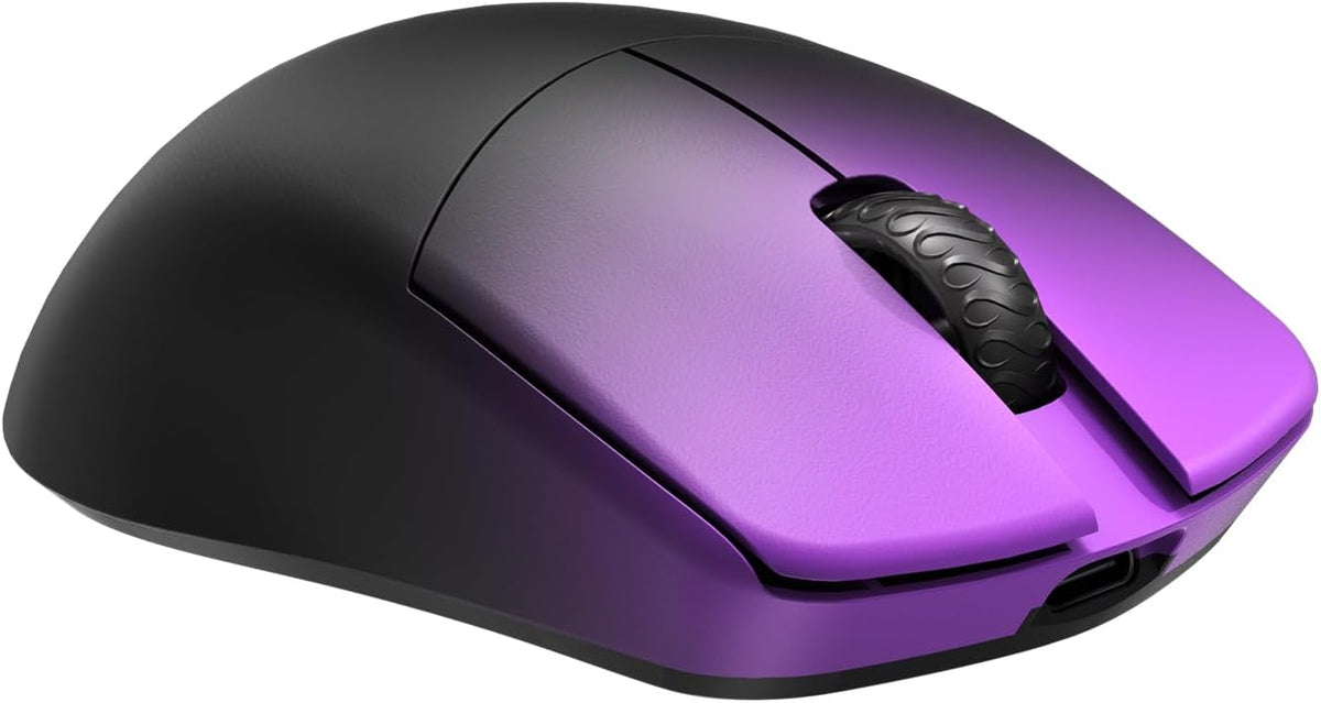 Lamzu Maya Champion Edition Wireless Gaming Mouse, Ultra-Lightweight 45g, Optical Switch, Golden TTC Dust-Proof Encoder, Pixart PAW 3950 IC, 8K Compatible, for Small Hand Users(Purple Shadow)