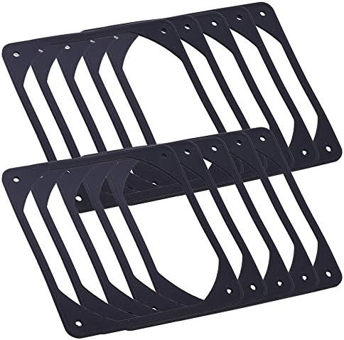 10pcs 120mm Black Anti-vibration Rubber Fan Gasket Silicone Shock Proof Absorption Pad For Computer PC Case