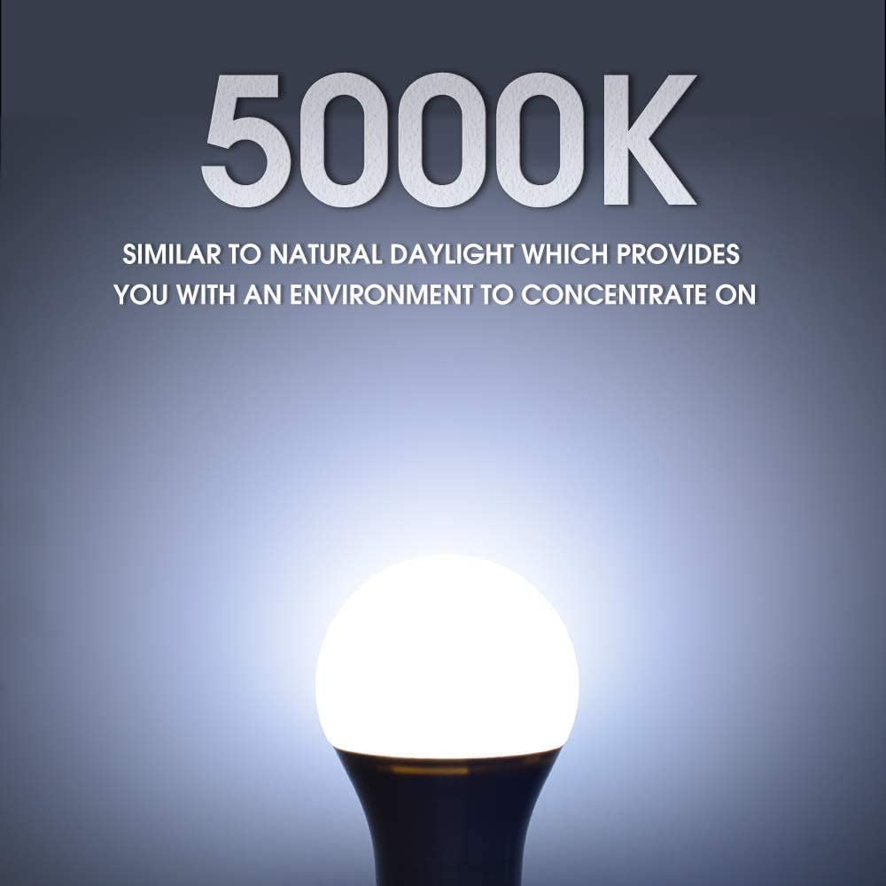 E ENERGETIC LIGHTING 150 Watt LED Bulb, 2600LM Super Bright Light Bulbs, Daylight 5000K, Dimmable A21 LED Bulb, E26 Standard Base, UL Listed, Damp Rated, 2 Pack