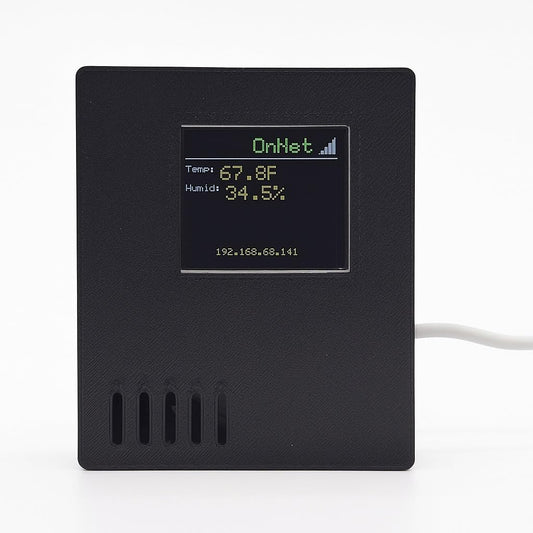 pp-Code WiFi Temperature and Humidity Sensor, Thermometer, Monitor From Anywhere, Email, SMS Alerts, Ideal for Server Room, Lab, Greenhouse, Pets