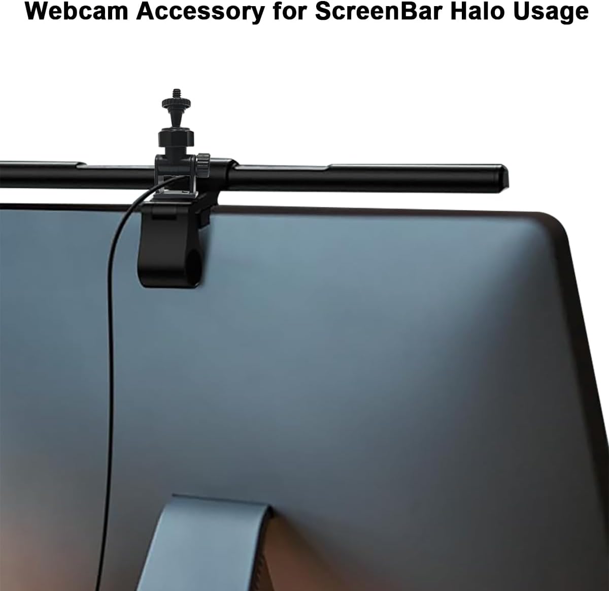 JCWINY Web cam Accessory ScreenBar Halo, Webcam Stand for Monitor Light Bar Angle Adjustable Computer Light Webcam Mount for BENQ Quntis Monitor Lamp Super Strong Nano Adhesive Mount
