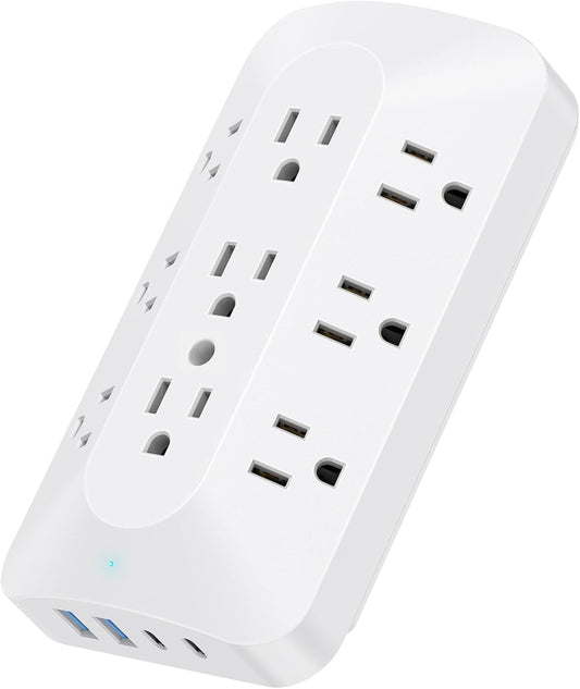 9 AC Outlet Extender, Multi Plug Wall Outlet with USB C