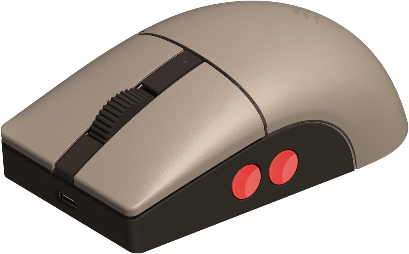 8Bitdo Retro R8 Mouse with Charging Dock, PAW 3395 Optical Sensor DPI 26K, 4K Polling Rate, Programmable Buttons, HUANO Micro Switches, Ambidextrous - C64 Edition