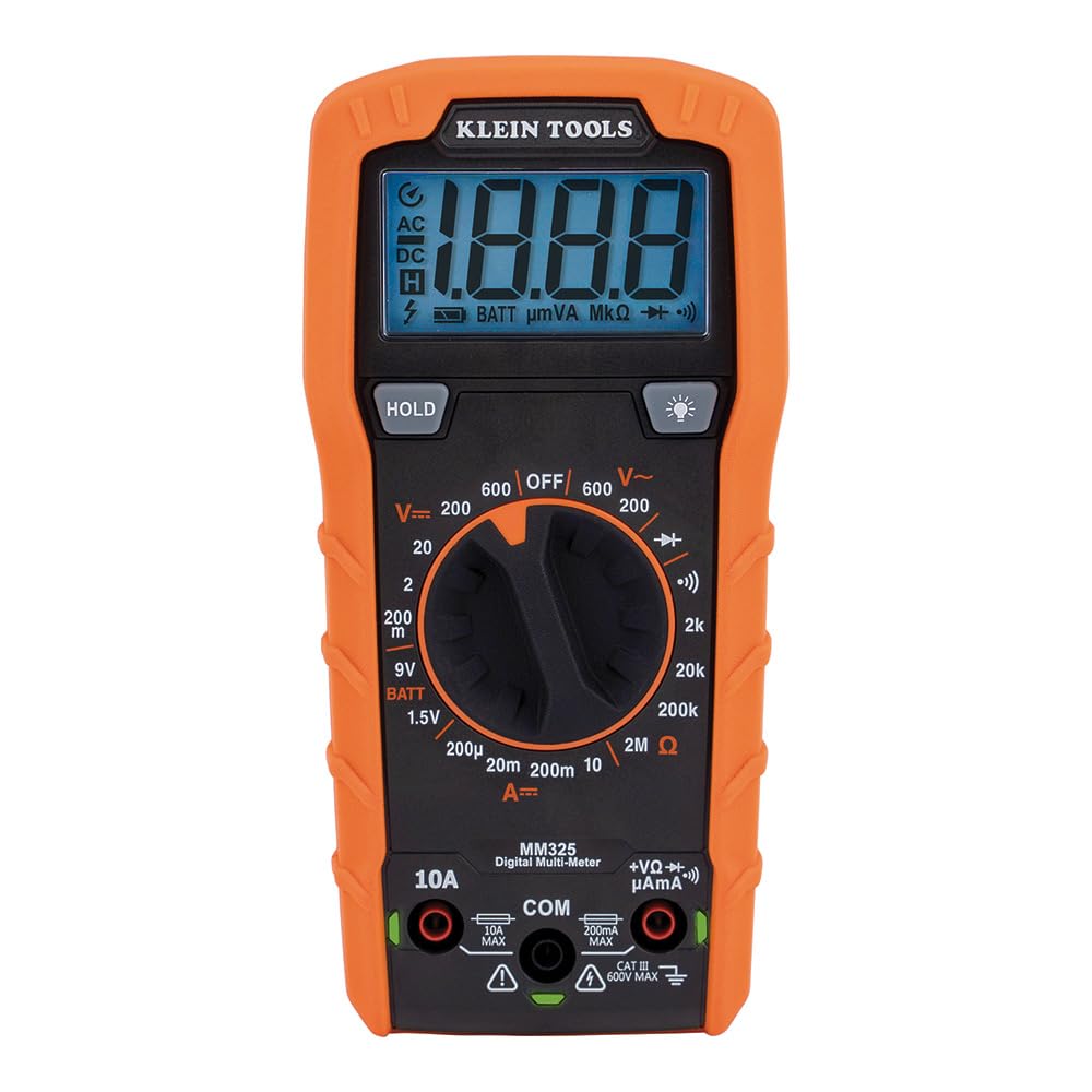 Klein Tools 69149P Electrical Test Kit with Digital Multimeter, Non-Contact Voltage Tester and Electrical Outlet Tester, Leads and Batteries