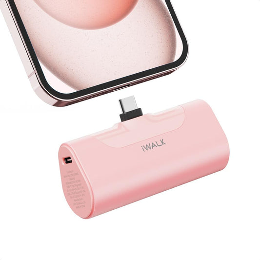 iWALK Portable Charger for iPhone 17/16/15 USB-C Small Power Bank 20W 4,500mAh Fast Charging Battery Pack Compatible with iPhone 15/16/17 Plus/17 Pro/17 Pro Max, Samsung Galaxy S25/S24/S23 Android