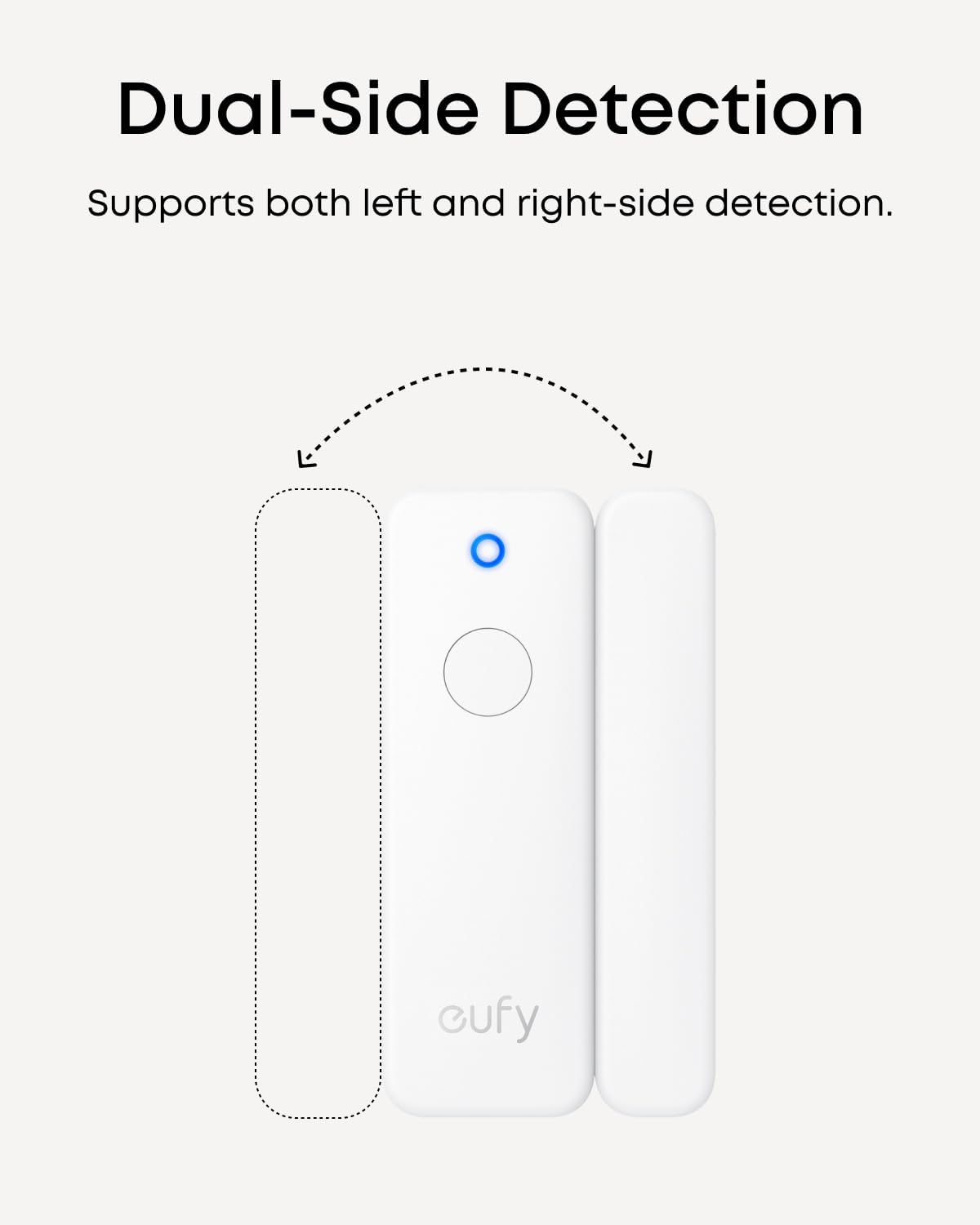 eufy Entry Sensor E20, Dual-Side Detection, Convenient Bypass Button | Door/window sensor, Extended Battery Life, Long Communication Range, Requires a US version of HomeBase 2, 3, Mini, or Pro