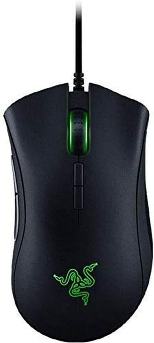 Razer DeathAdder Elite Gaming Mouse: 16,000 DPI Optical Sensor - Chroma RGB Lighting - 7 Programmable Buttons - Mechanical Switches - Rubber Side Grips - Matte Black