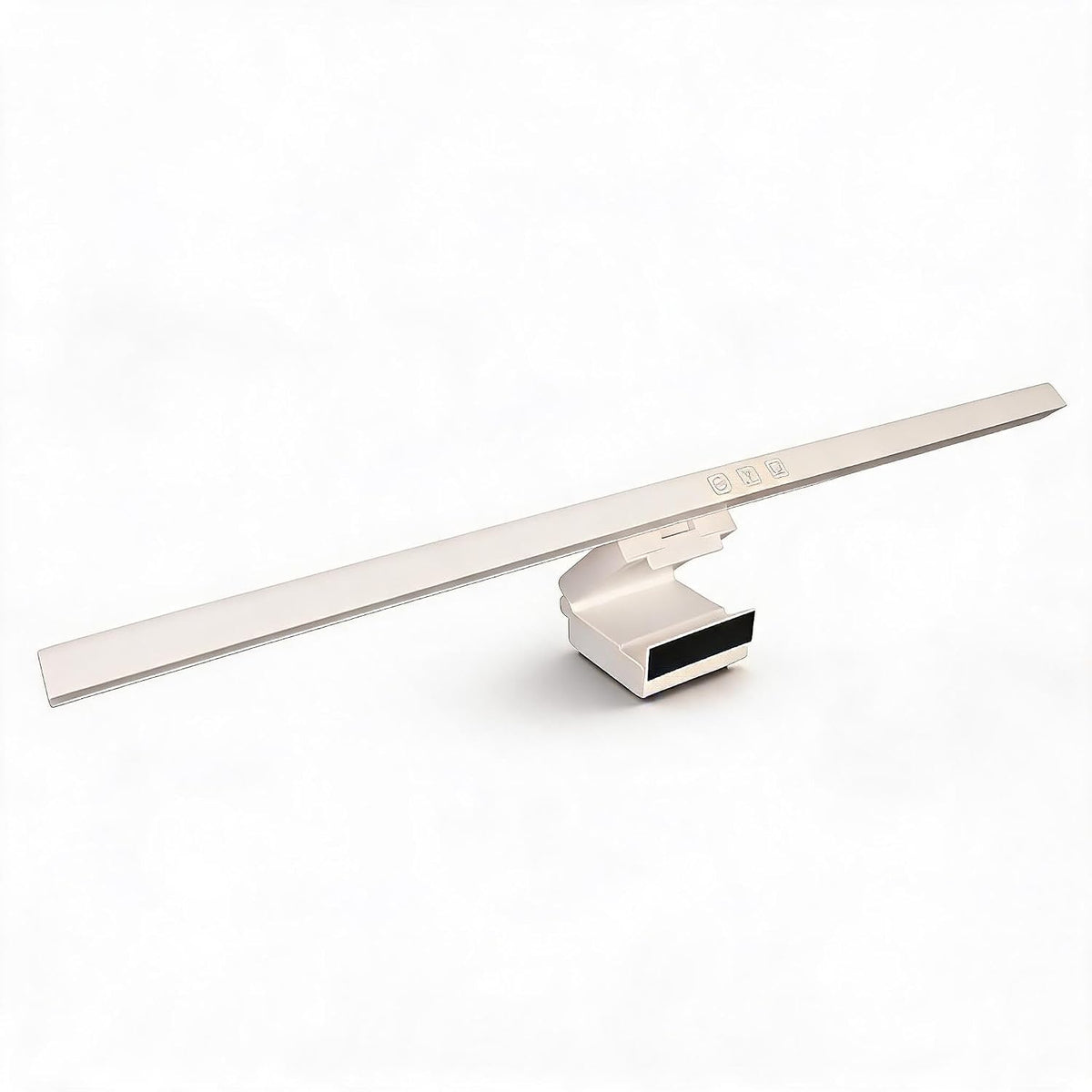 Zunate Monitor Light Bar, Stepless Dimmable Touch Control, 3 Color Modes, Asymmetric Light for Eye Protection, No Screen Glare, USB-C Powered, Fits Monitors & Laptops (White)
