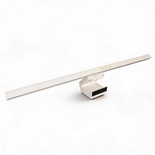 Zunate Monitor Light Bar, Stepless Dimmable Touch Control, 3 Color Modes, Asymmetric Light for Eye Protection, No Screen Glare, USB-C Powered, Fits Monitors & Laptops (White)