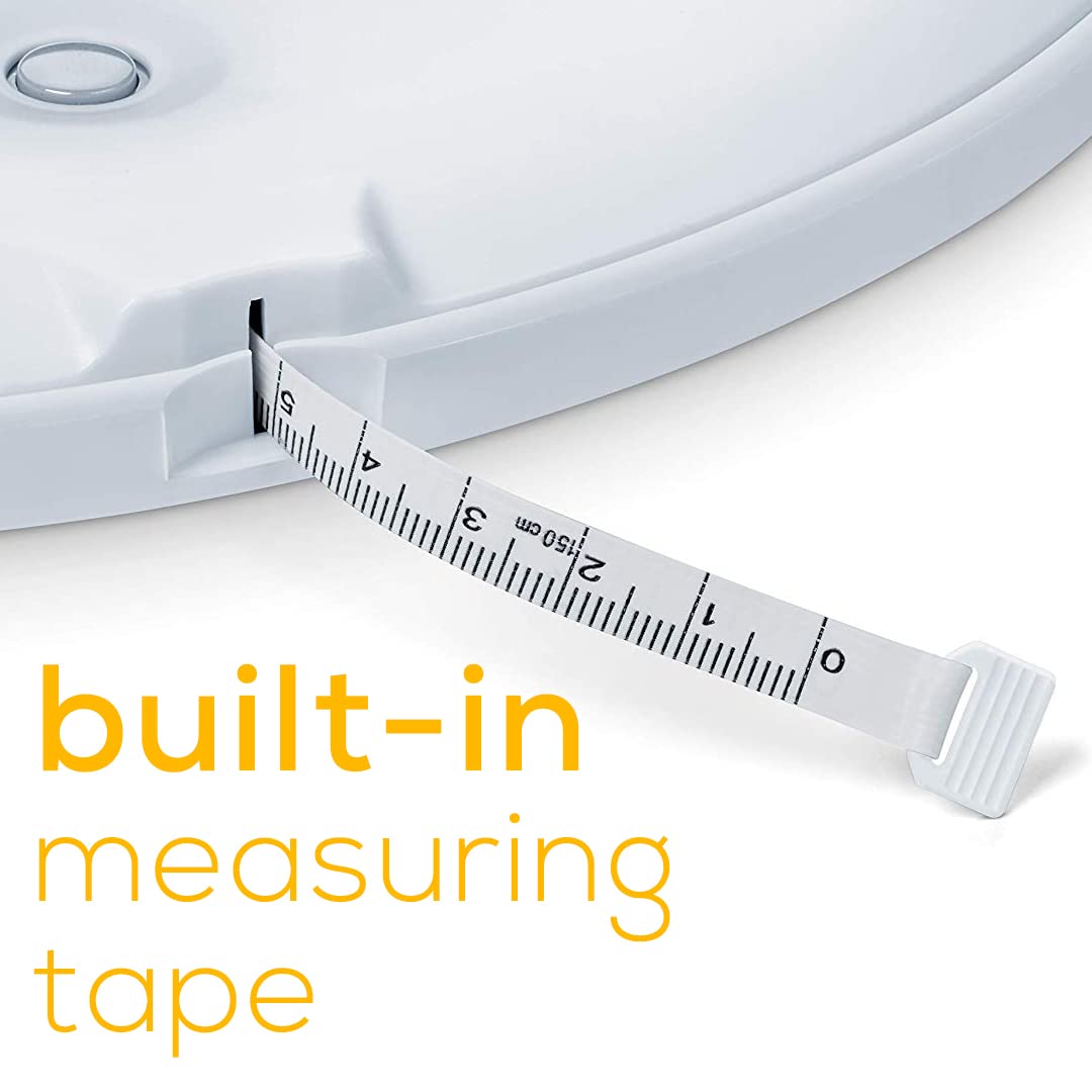 Beurer BY90 Digital Baby & Pet Scale with Bluetooth for Infants, Cats & Dogs, Weighing in Lbs/Oz/Kg up to 44 lbs, Hold & Tare Function for Accuracy & Curved Platform