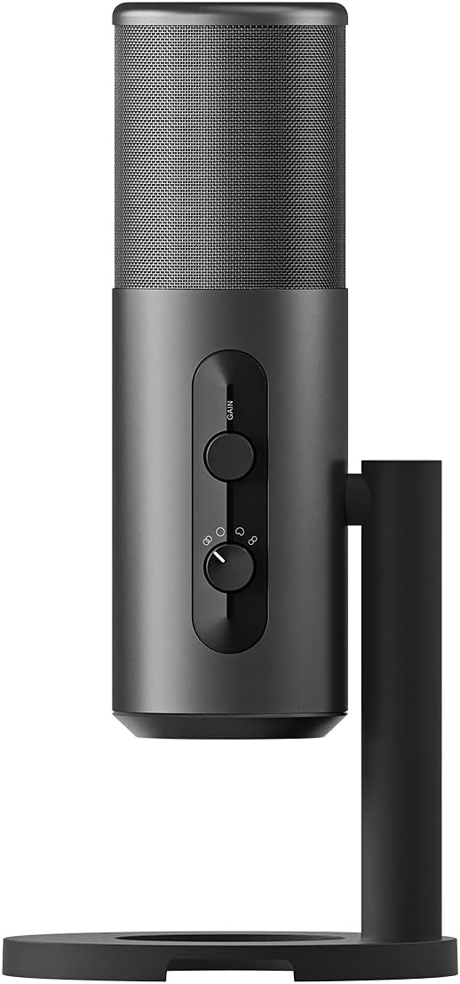 EPOS Gaming B20 Streaming Microphone - 2.9m Cable USB-C Computer Microphone for Gaming - PC & Laptop Connection with Audio Controls - Compatible with PC, Mac, and PS4/5 - Desk Stand Included, Gray