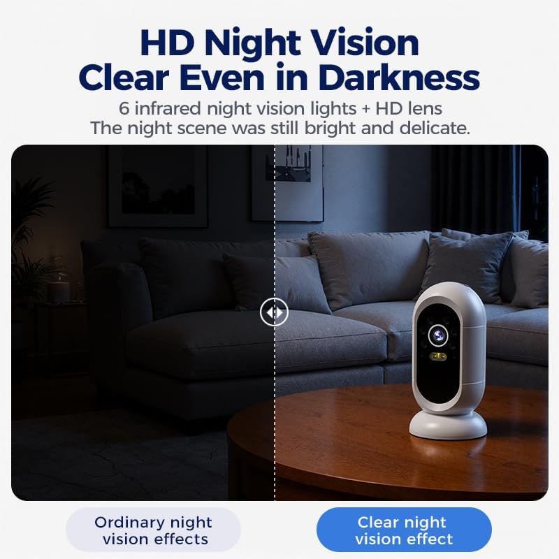 2K Indoor Security Camera, 2.4GHz Wireless Camera Home Security Pet Camera