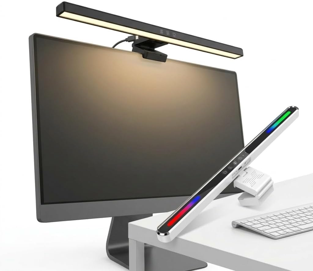 Monitor Light Bar Dimmable LED Lamp with Touch Control, New 51cm RGB Glow