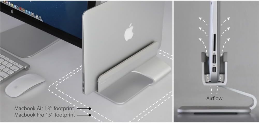 Rain Design 10037 mTower Vertical Laptop Stand for MacBook Pro and MacBook Air