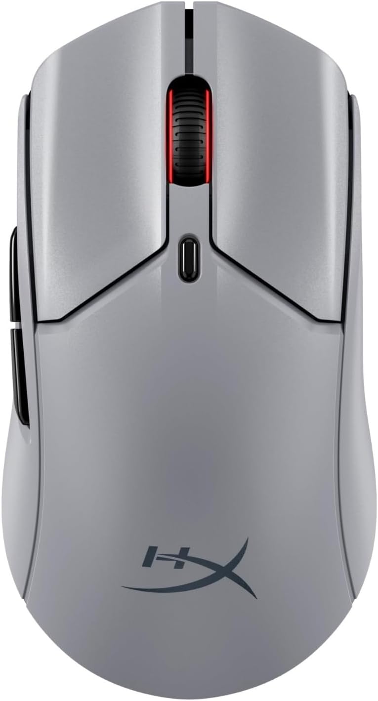 HyperX Pulsefire Haste 2 Pro 4K Wireless Gaming Mouse for PC, 4k Polling, Rechargeable 90 Hour Battery, Lightweight 61g, 26K Sensor, 2.4GHz, Bluetooth, Slate Grey