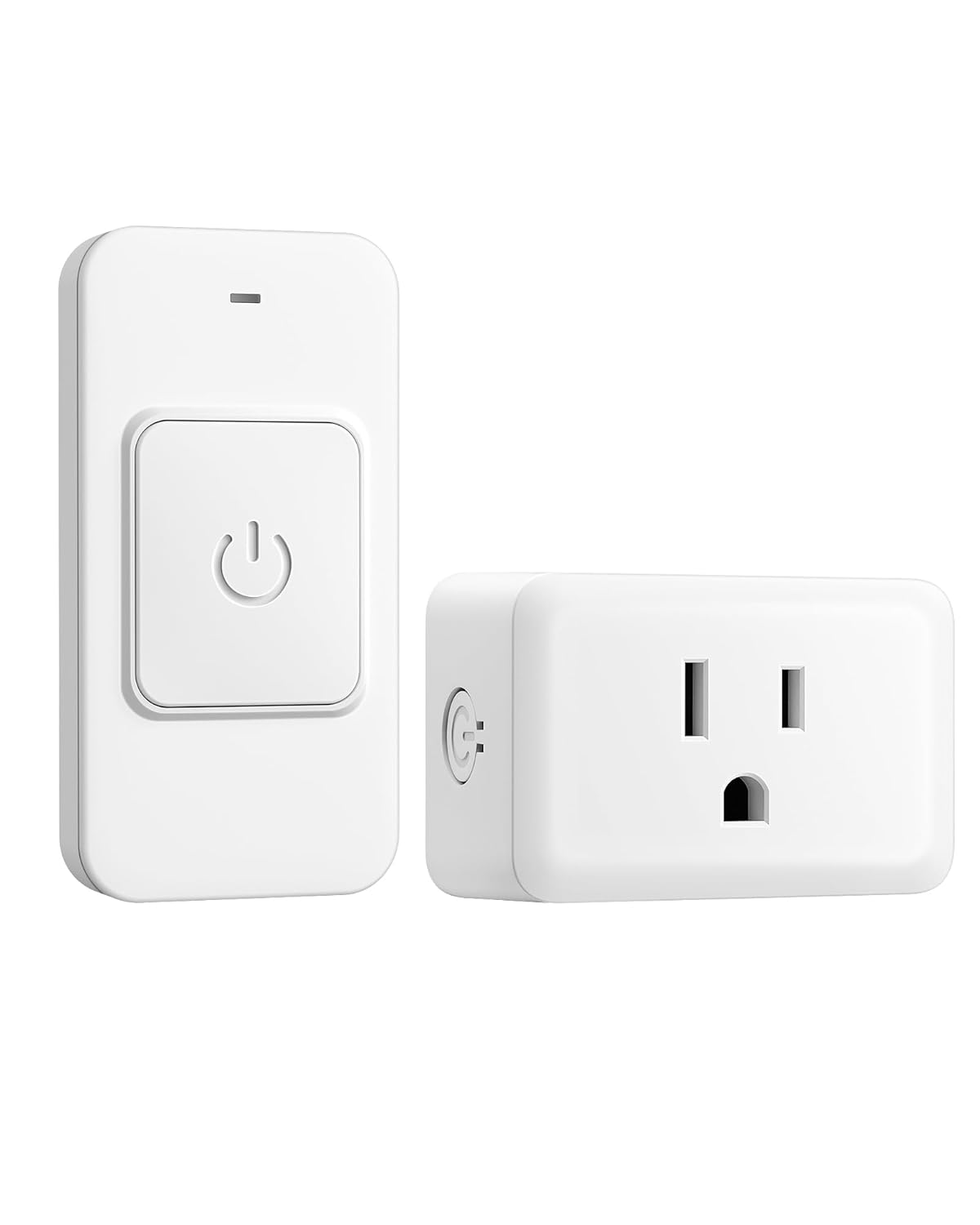 DEWENWILS Indoor Remote Control Outlet, One-Touch Control Big Single-Button, Wireless Remote Light Switch, 15A/1875W, 100FT Range RF Signal, Magnetic Wall Switch for Vacs, Lamp, White