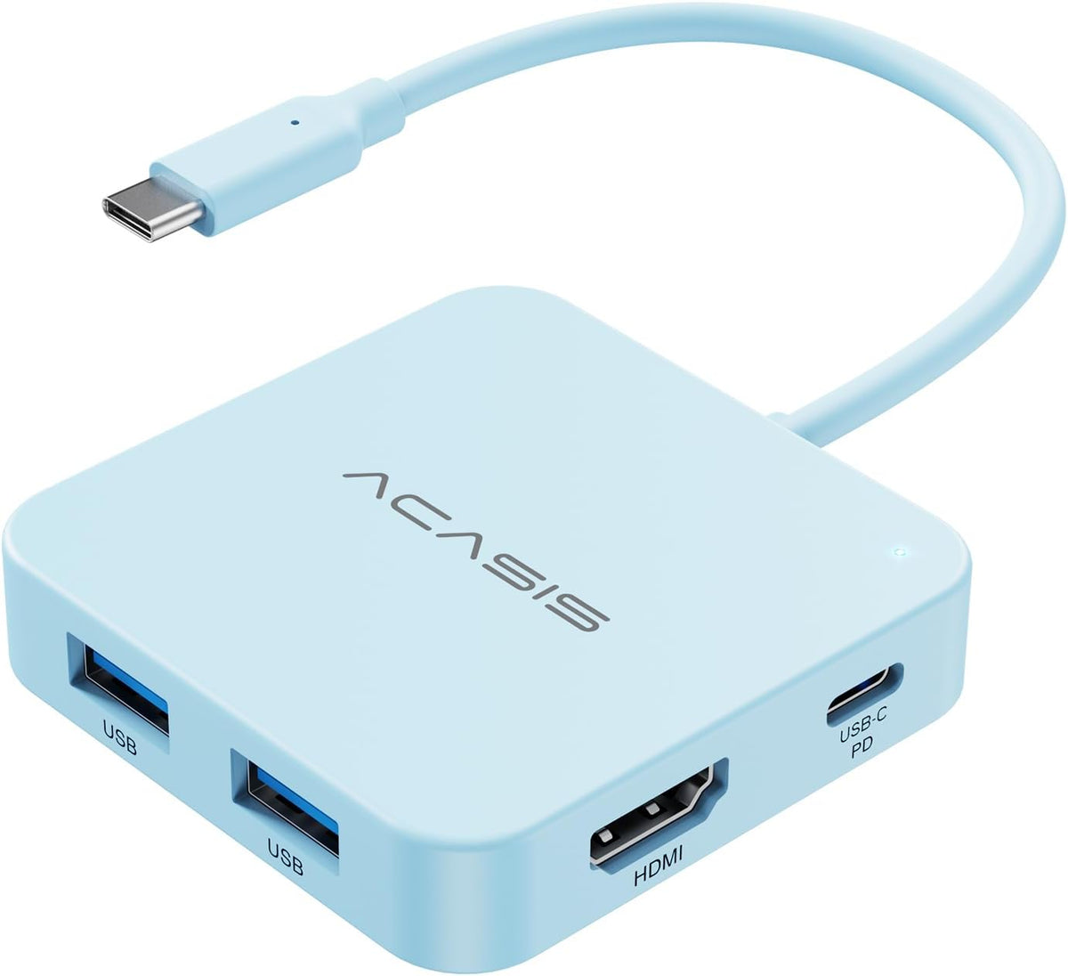ACASIS USB C Hub 10Gbps, USB C to 4K 60Hz HDMI Adapter for Laptop/MacBook | 6-in-1 USBC Multiport Adapter with 100W Power Delivery, HDMI to USB C Adapter for Dell, Lenovo, Surface, iPad