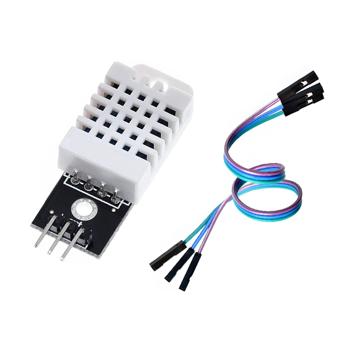 HiLetgo 2pcs DHT22/AM2302 Digital Temperature and Humidity Sensor Module Temperature Humidity Monitor Sensor Replace SHT11 SHT15 for Arduino Electronic Practice DIY