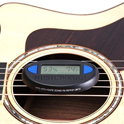MusicNomad Hone Guitar Hygrometer Monitor Humidity & Temperature (MN312)