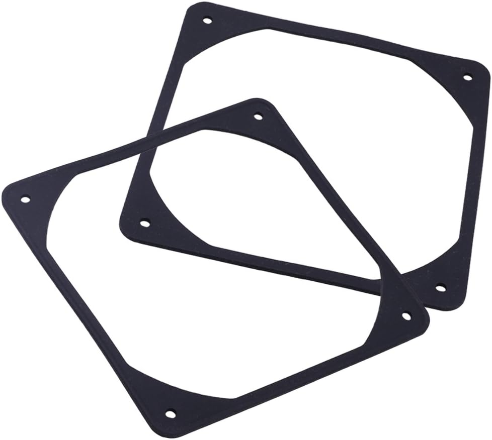 10pcs 120mm Black Anti-vibration Rubber Fan Gasket Silicone Shock Proof Absorption Pad For Computer PC Case