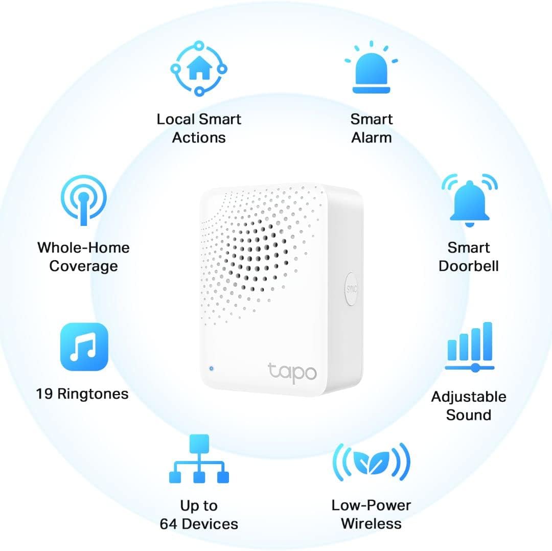 TP-Link Motion Sensor Starter Kit: Motion Sensor T100 + Hub H100 (Long Battery Life, Wide Range Detection, Adjustable Sensitivity, Real-Time Notification, Smart Action)