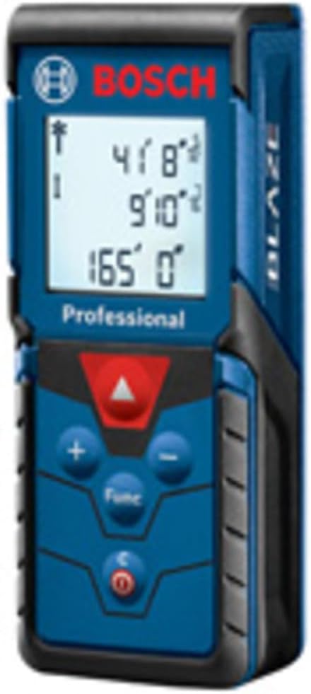 BOSCH GLM165-40 Blaze™ Pro 165 Ft. Laser Measure, Distance Measuring Laser | Backlit display, area and volume calculations, indirect measurement