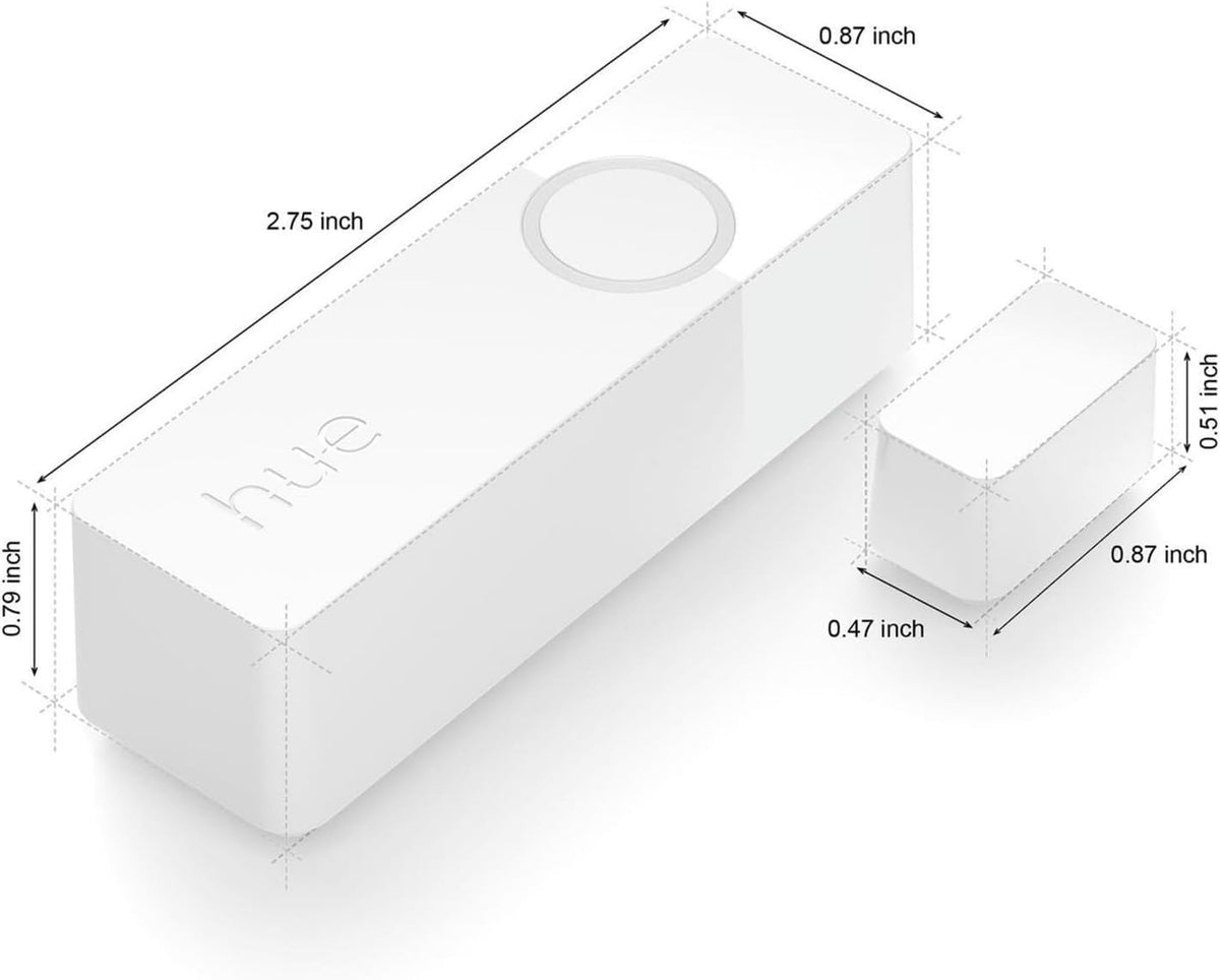 Philips Hue Secure Smart Contact Sensor, White - 1 Pack - Made for Indoor Doors and Windows - Requires Hue Bridge - Works with The Hue App