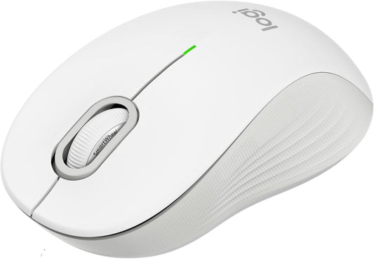 Logitech Signature M550 Wireless Mouse Small to Medium Sized - Off White | For small to medium sized hands, 2-year battery, multi-device compatibility