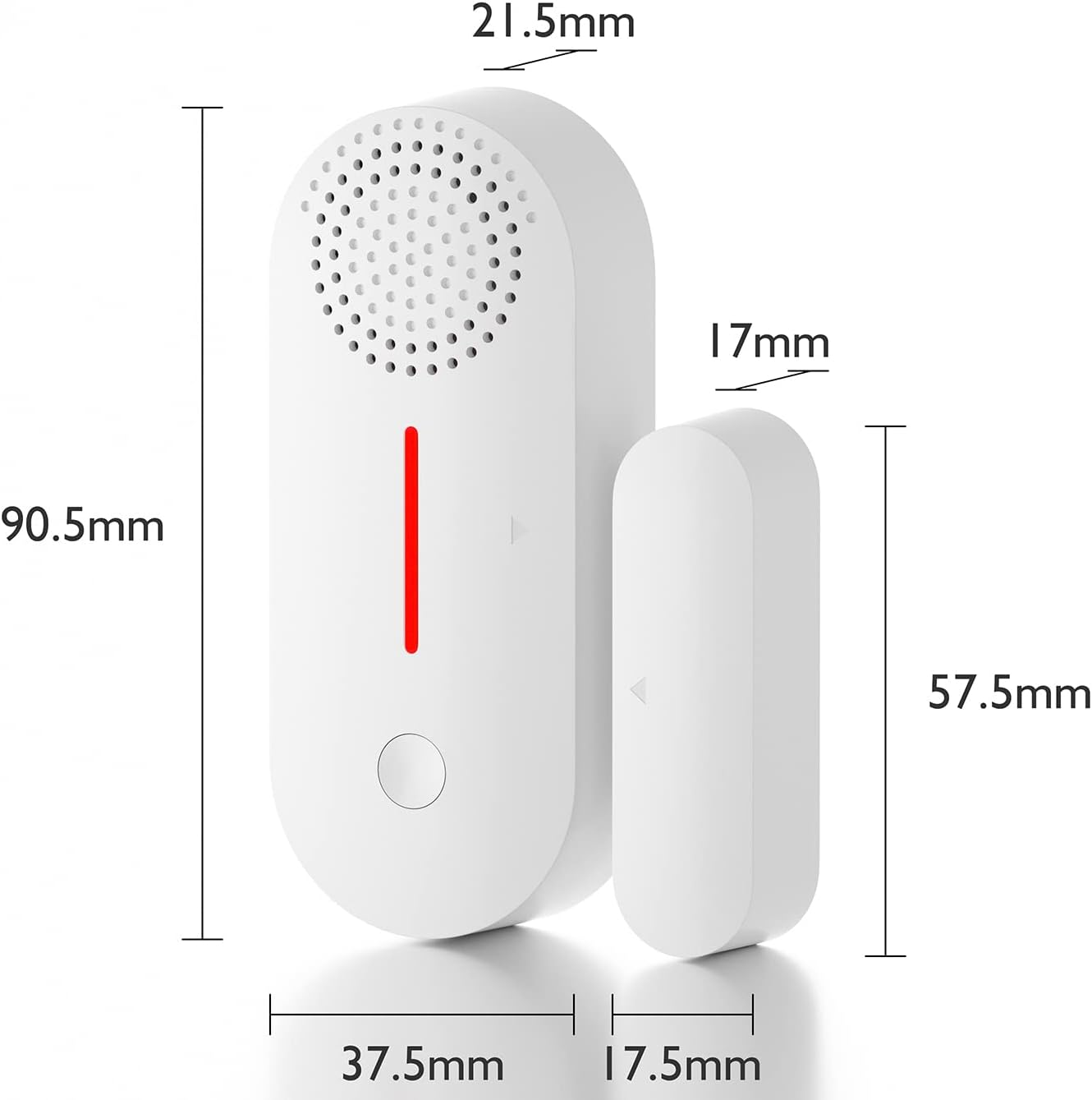 WiFi Door Window Sensor Alarm: Smart Door Sensor, Magnetic Contact Sensor Wireless for Home Security Burglar Alert, 90db Alarm & App Notification, Door Open Sensor Compatible with Alexa (1-Pack)