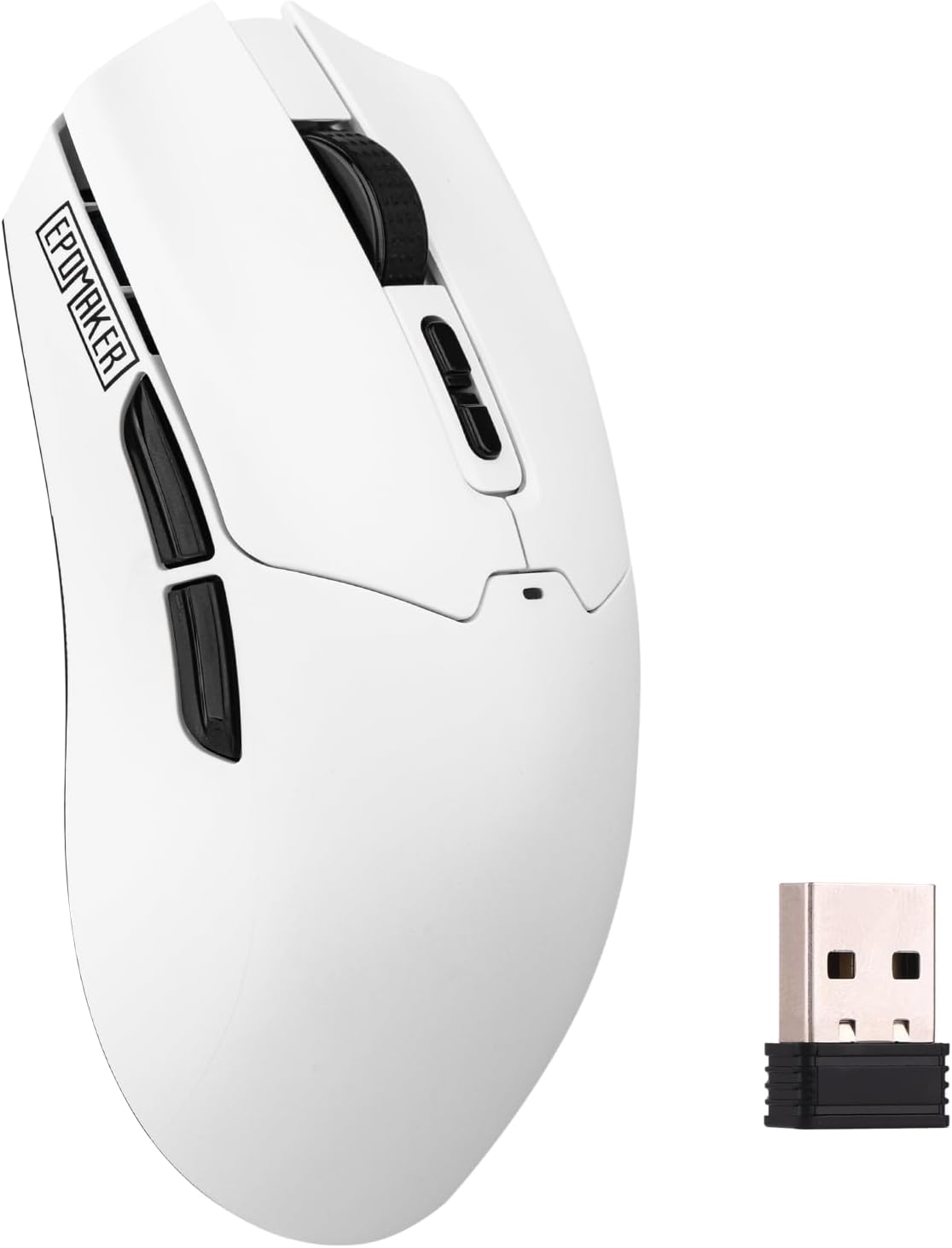 EPOMAKER Click Lite Wireless Gaming Mouse, 800 to 12,000 DPI Adjustable, PAW3311 Sensor, 500mAh, 59g, 2.4G/BT/USB-C Rechargeable Wireless Mouse with 5 Programmable Buttons for PC/Mac/Linux (Black)