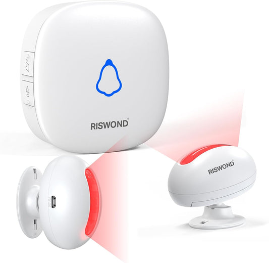 Wireless Motion Sensor Door Chime: Business Entry Doorbell Indoor Alarm