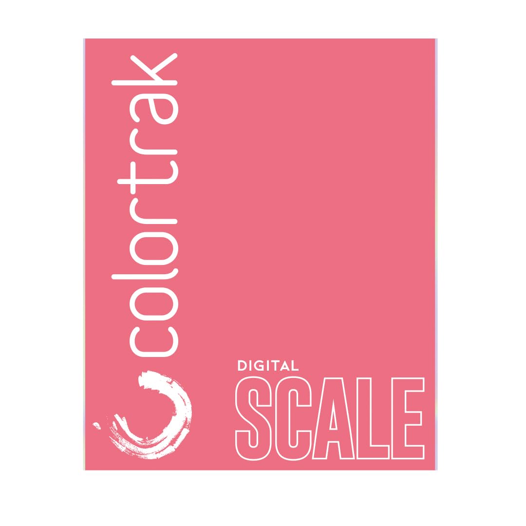 Colortrak Digital Scale, Tempered Glass, 8" x 6.5" | Measures lb, Oz, ml, G & Kg Quantities, Sleek Design Fits Most Color Trays & Stations, Designed for Professional Salons