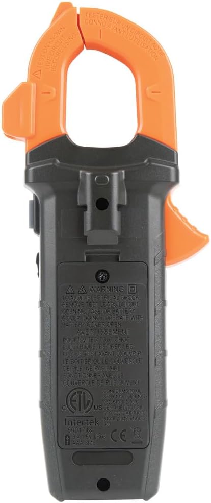 Klein Tools CL320 Digital Clamp Meter, HVAC AC Auto-ranging 400A, AC/DC Voltage, TRMS, DC Microamps, Resistance, Frequency, NCVT, Temp, More