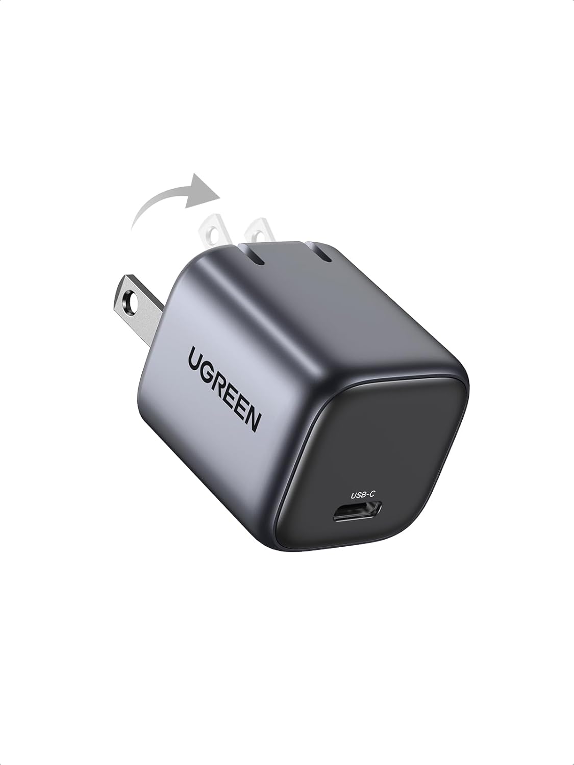 UGREEN 30W USB C Charger for iPhone 17, Nexode Foldable GaN PPS Compact Fast Wall Charger Block, USB-C Power Adapter for iPhone 17/16/15/14, Galaxy S26/S25/S24/S23, MacBook Neo/Air, Black